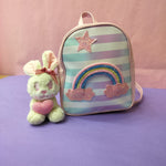 Load image into Gallery viewer, Colourful Rainbow Theme Mini Backpack. - TinyBo
