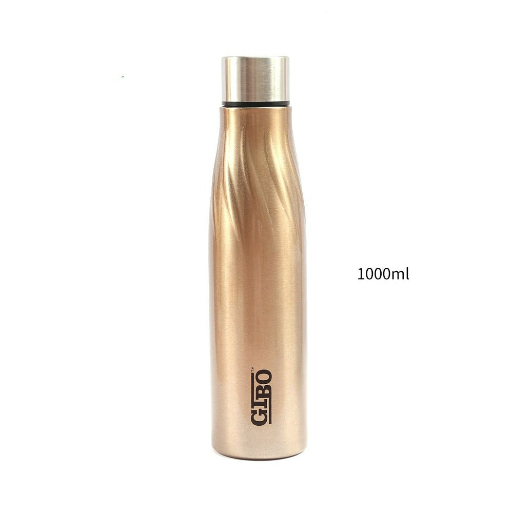 Shiny & Elegant Steel Water-Bottle (1L) - TinyBo