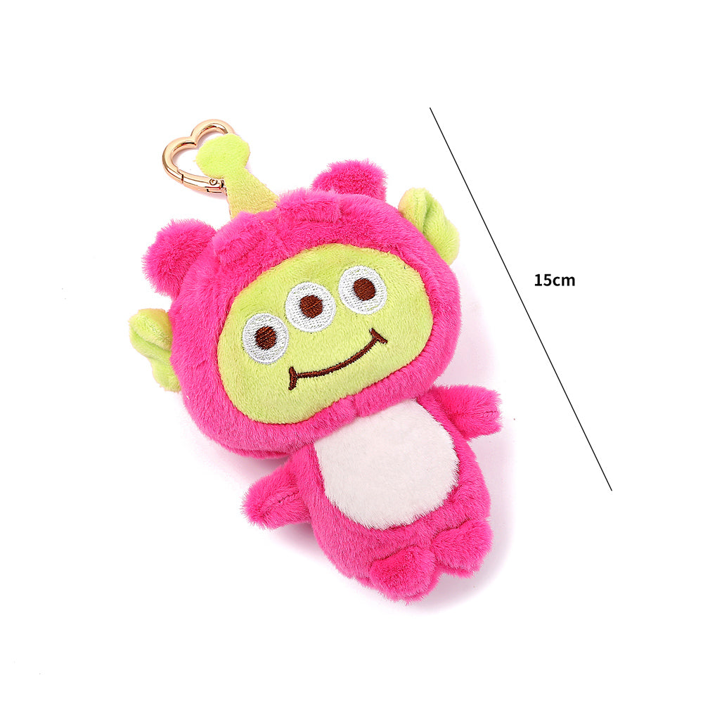 Smiling alien soft-toy keychain - TinyBo