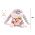 Load image into Gallery viewer, Stylish rabbit plush soft-toy keychain
