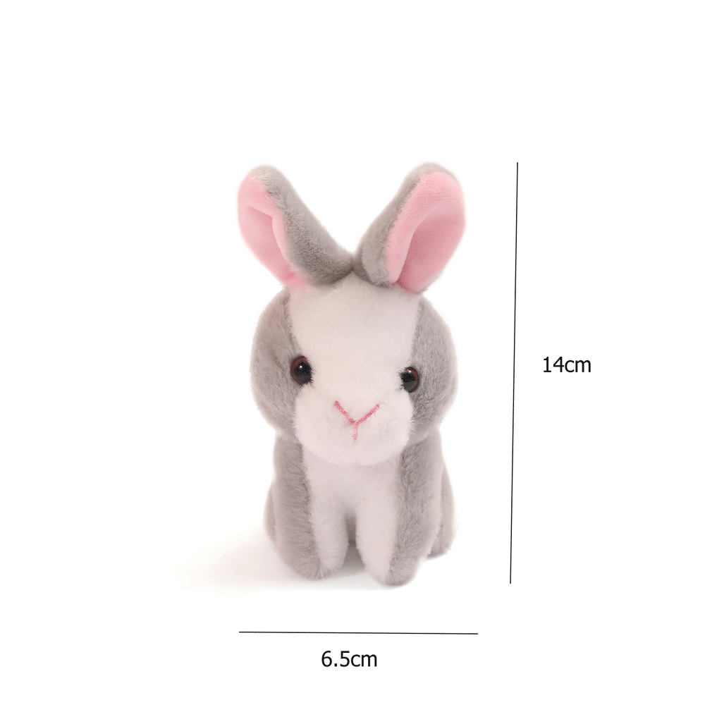 Sweet mini bunny keychain plush keychain. - TinyBo