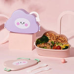 Load image into Gallery viewer, Lovely Cloud Shape Lunch Box With Cutlery.(1500mL) - TinyBo
