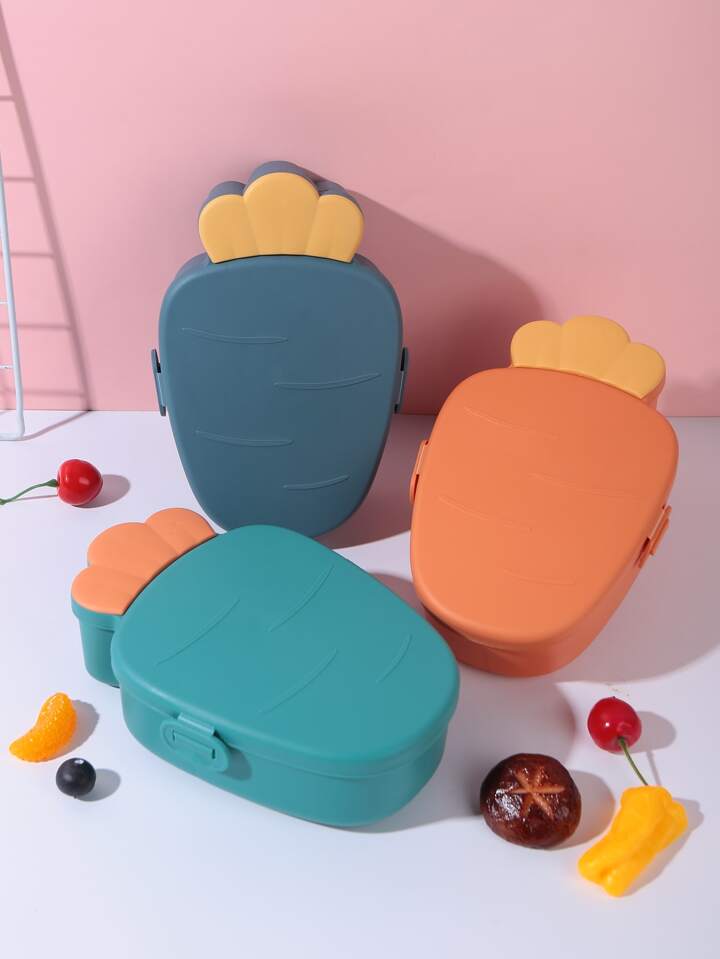 Hey Bunny Love Carrot Shape Lunch Box. - TinyBo