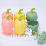 Load image into Gallery viewer, Capsicum Shape  6pc Ice Candy Mold.
