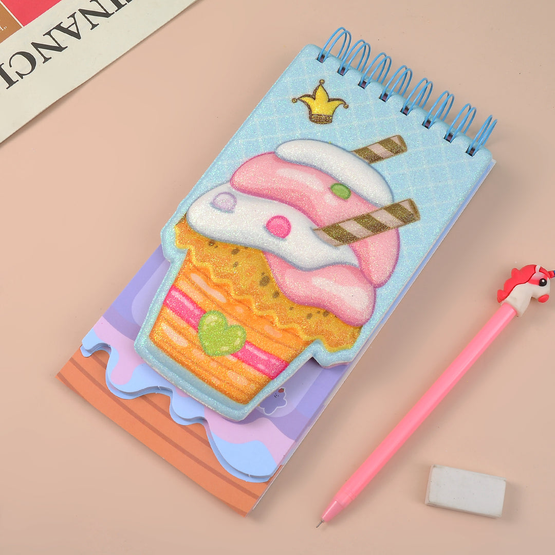 Desirable Glittery Ice Cream Diary. - TinyBo