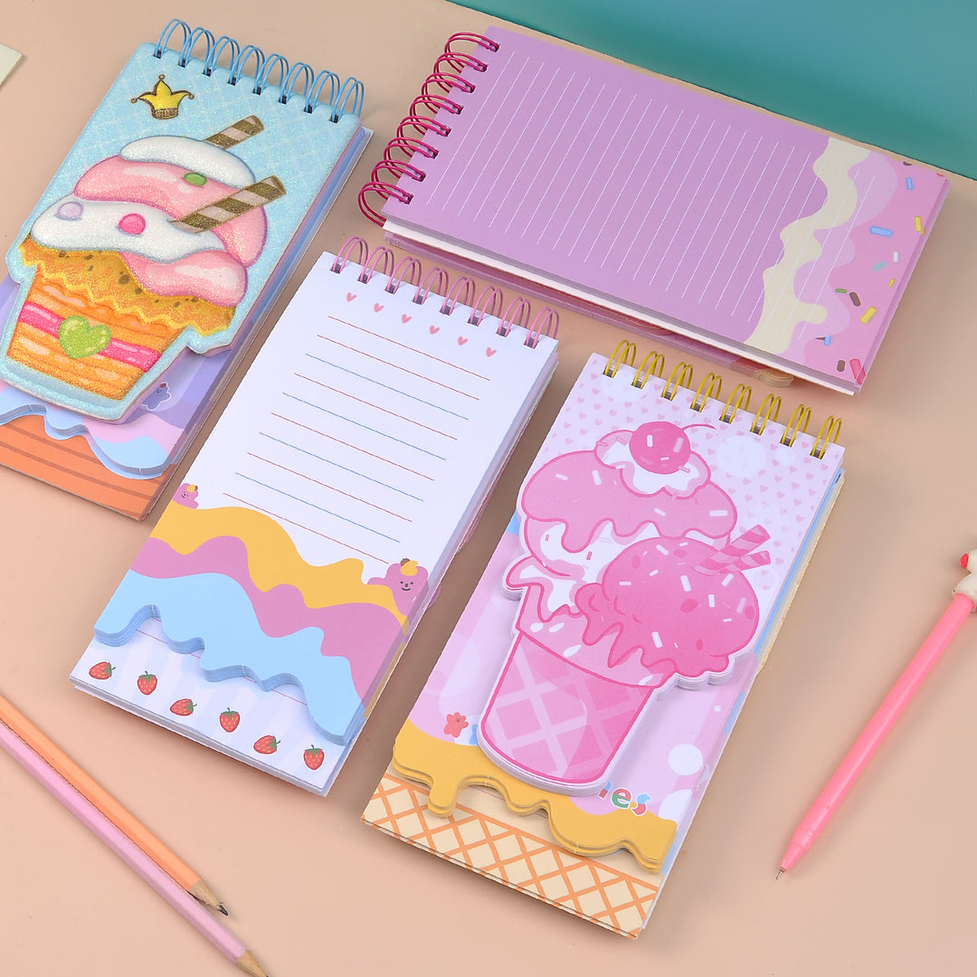 Desirable Glittery Ice Cream Diary.