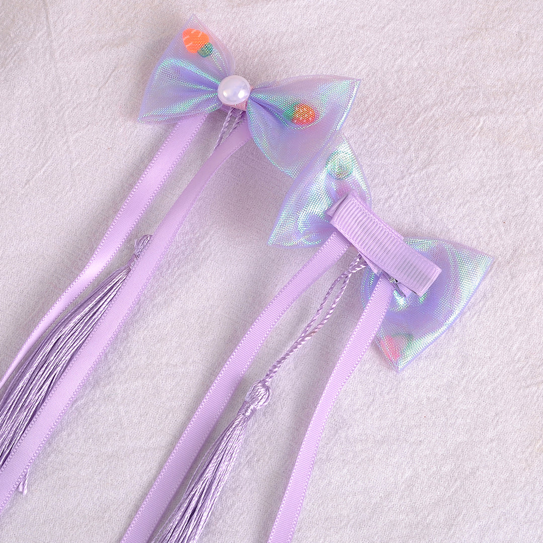 Bow  Shape Ribbon Hair Clip.