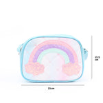 Load image into Gallery viewer, Stylish Glittery Rainbow Side Sling Bag
