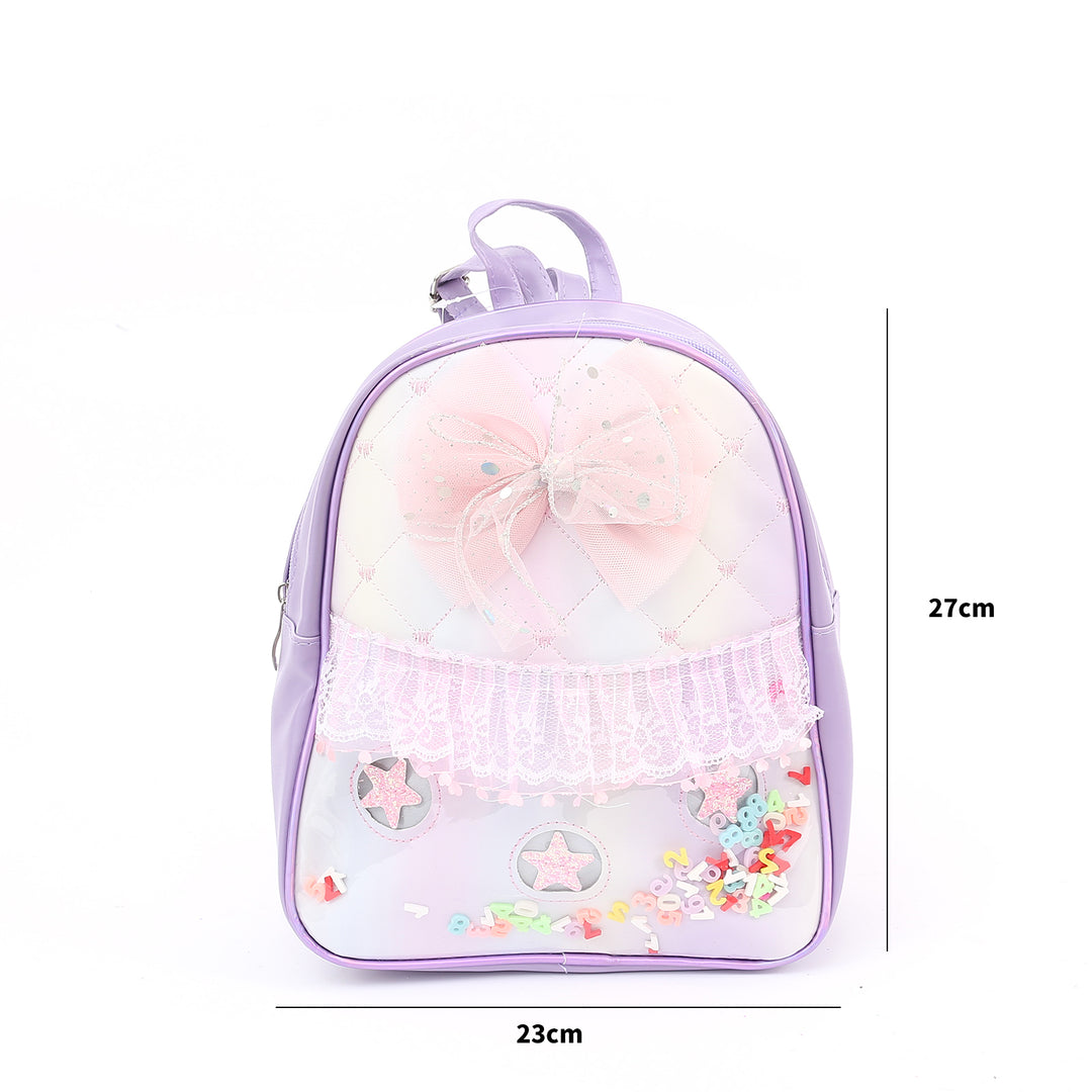 Stylish Backpack with Lace Bows