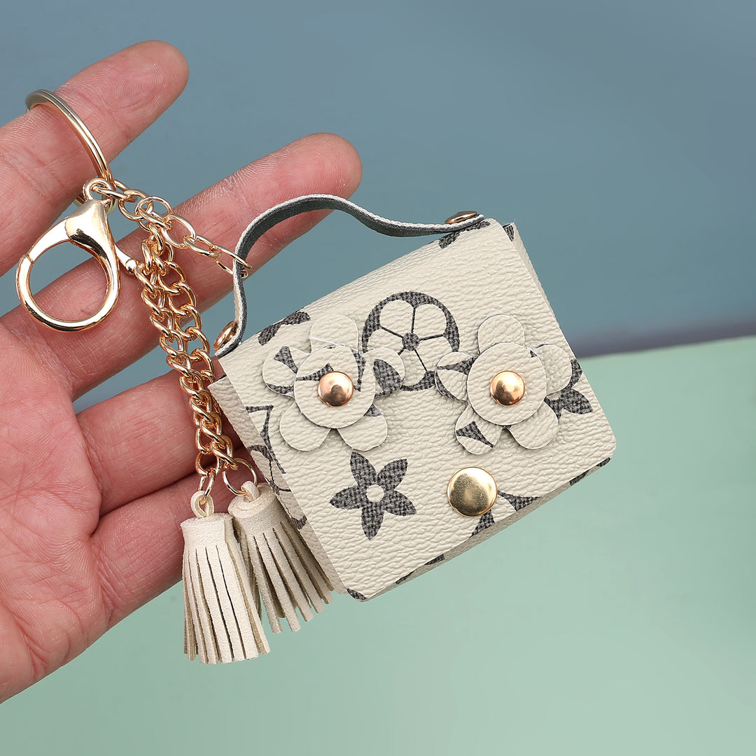 Stylish 2in1 Leather Keychain And Coin pouch .