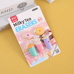 Load image into Gallery viewer, Yummy Milky Tea Erasers Set.
