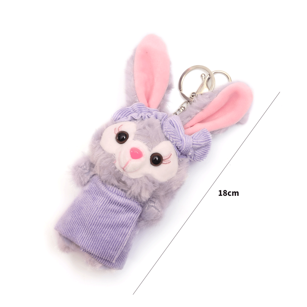 Pretty rabbit in a very unique style keychain - TinyBo