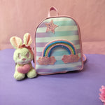 Load image into Gallery viewer, Colourful Rainbow Theme Mini Backpack.
