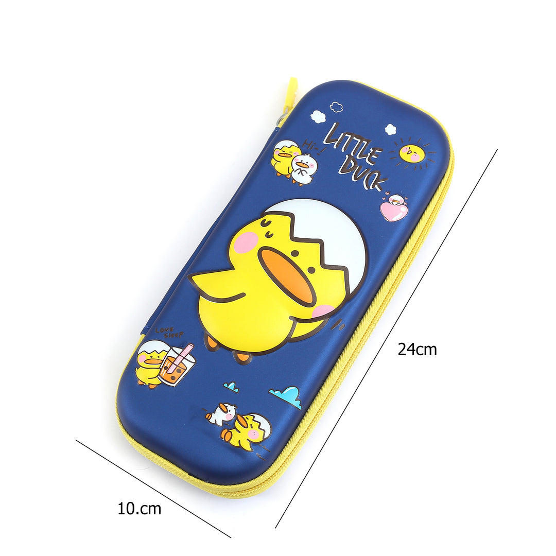 Printed Little Duck Love Sleep Hard Top Pencil Case.