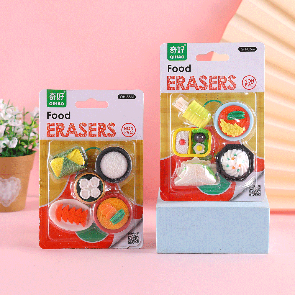 Sushi's Theme Eraser Set. - TinyBo