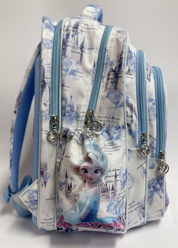 Kids Cartoon School Backpack with 4 Zipper Compartments (17 inch)