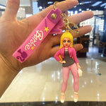 Load image into Gallery viewer, Cute Barbie Girl Keychain – Kawaii Cartoon Bag Charm for Girls
