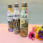 Load image into Gallery viewer, Spain, Madrid and Toledo heritage design Water bottle.(500mL)
