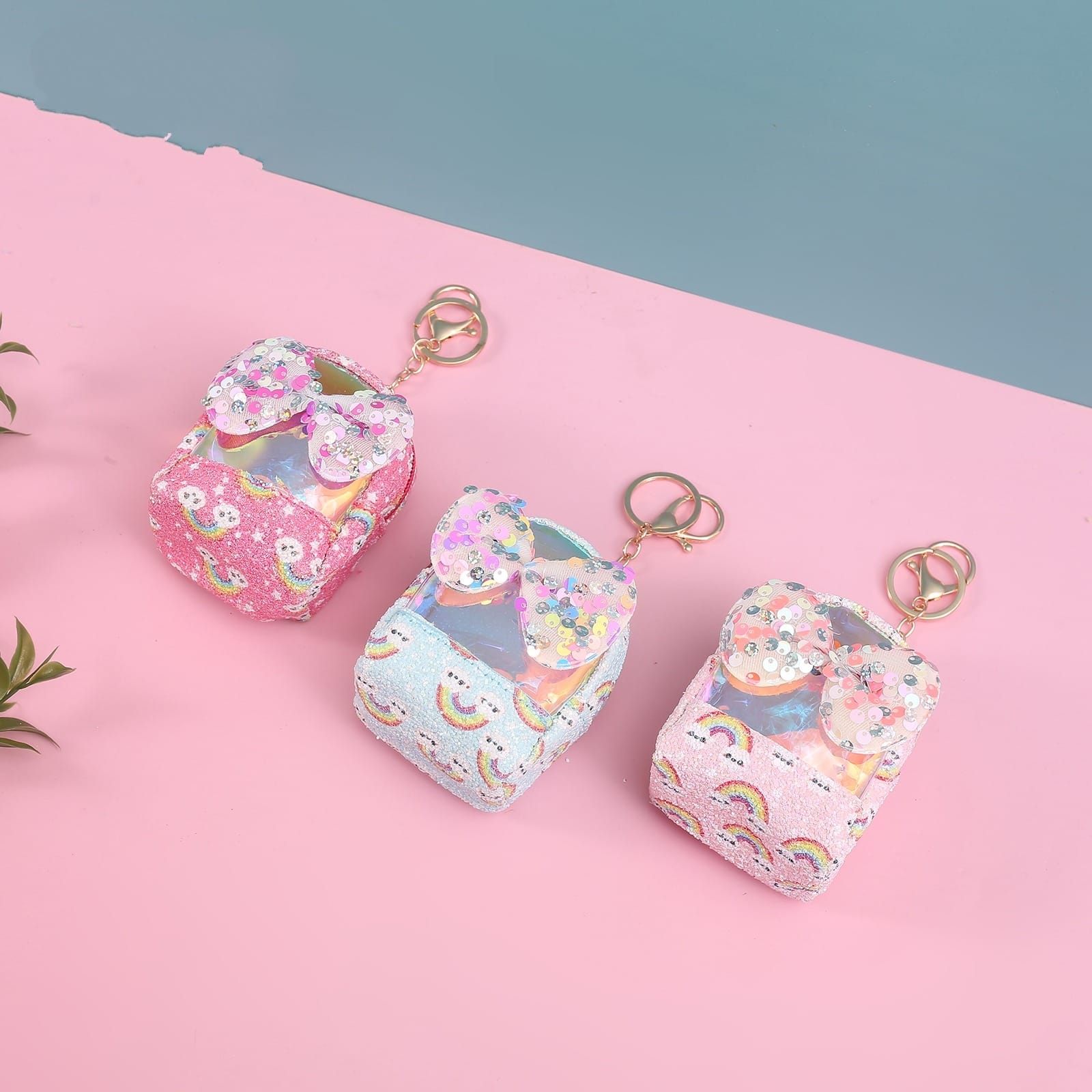 Bow 2in1 Coin pouch And Keychain. - TinyBo