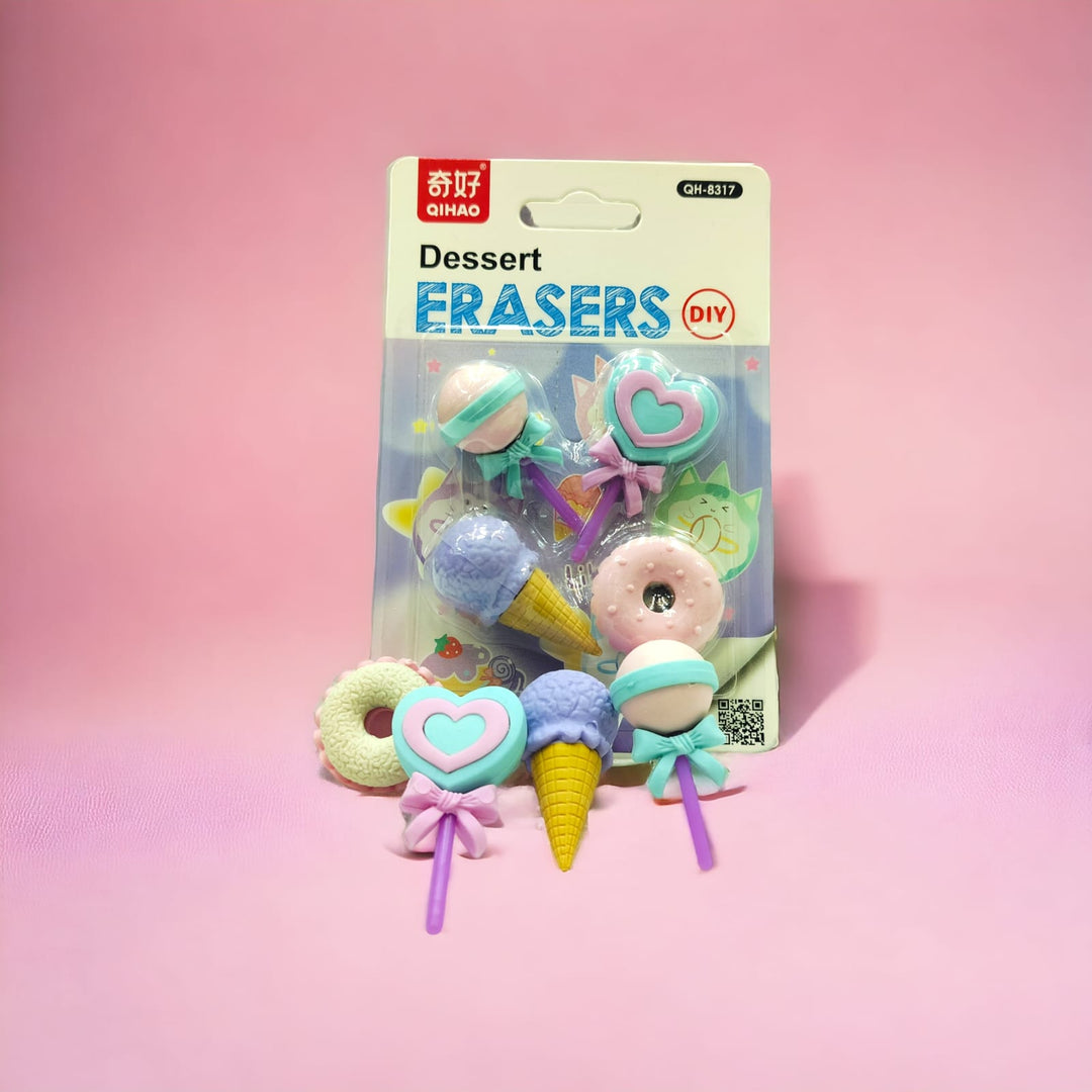 Dessert Theme Eraser Pack.