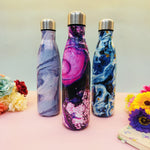 Load image into Gallery viewer, Marble Print Steel Water Bottle  500ML
