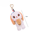 Load image into Gallery viewer, Innocent Kitty Look Theme Soft Toy Keychain.
