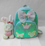 Load image into Gallery viewer, Mini Sequence Bow Backpack. - TinyBo
