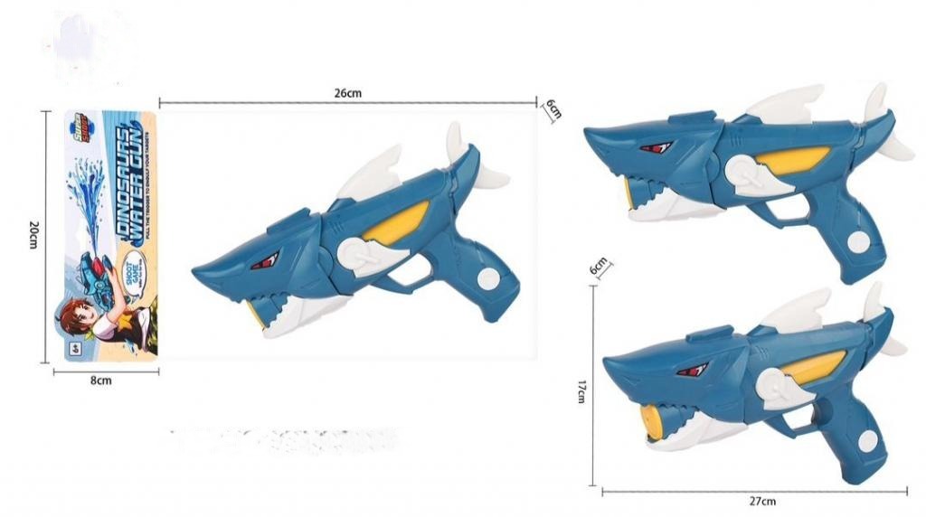 360° Rotating Shark-Head Water Gun