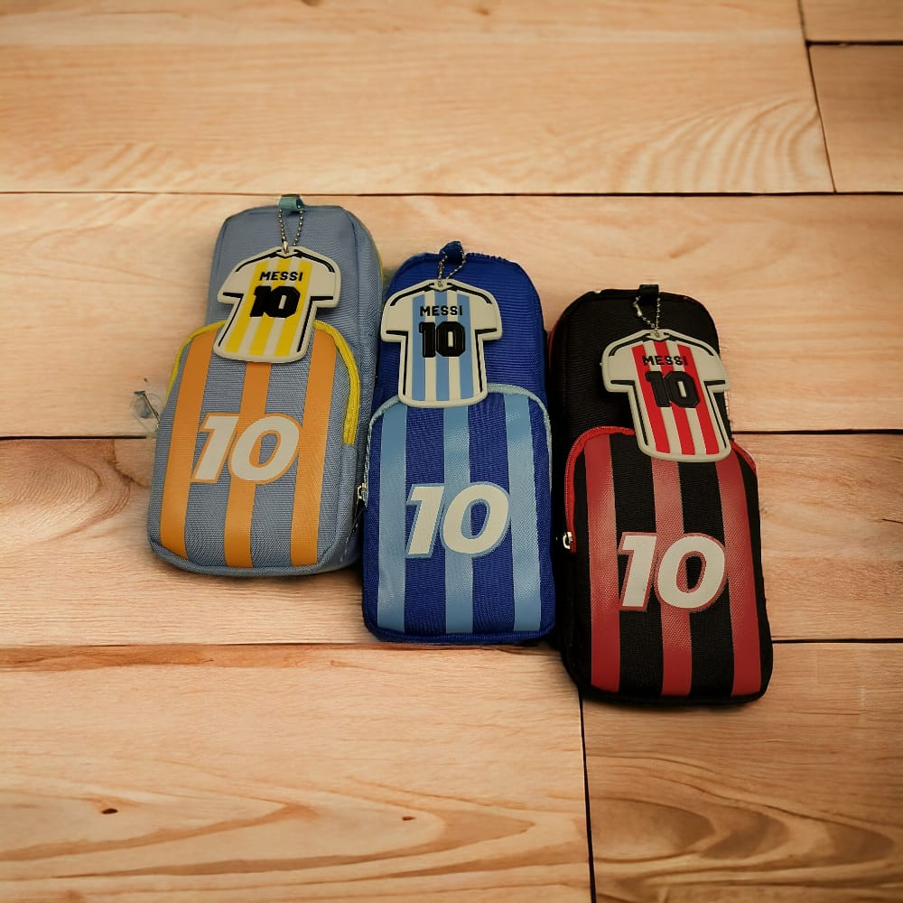 Messi Theme Stationery Pouch With Keychain