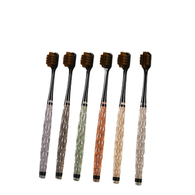 Luxurious Ultra Soft Toothbrush Set – Crystal Handle (Set of 3)