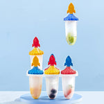 Load image into Gallery viewer, Rocket Design 6pc Ice Candy Mold/Popsicle Maker. - TinyBo
