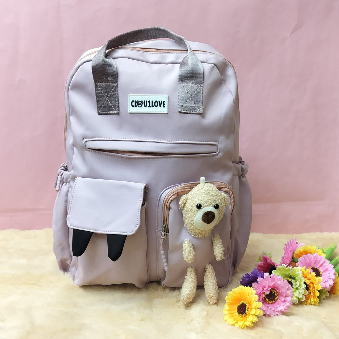 Fancy Bag With Mini Teddy. - TinyBo