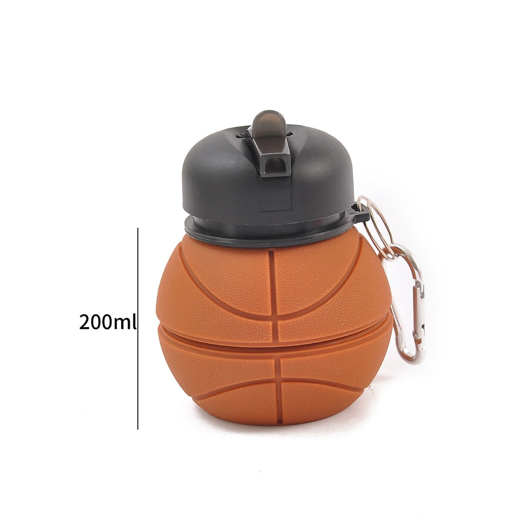 Collapsible Silicon Basketball Shape Water Bottle | 200ml