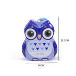 Load image into Gallery viewer, Owl Shape Fancy Metal Money Box. - TinyBo
