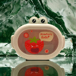 Load image into Gallery viewer, Frog Theme Lunch Box With Cutlery.
