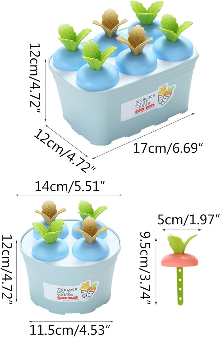 Vegetable Design 6pc Ice Candy Mold - TinyBo