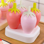 Load image into Gallery viewer, Strawberry Shape 6pc Ice Candy Mold.
