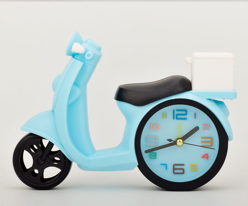 Scooter Shape Table Alarm Clock for Kids