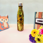 Load image into Gallery viewer, Leaf Print Steel Water Bottle.(500mL) - TinyBo
