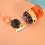Load image into Gallery viewer, 1.1L Sports Water Bottle – Leak-Proof Gym Jug with Straw &amp; Carry Strap
