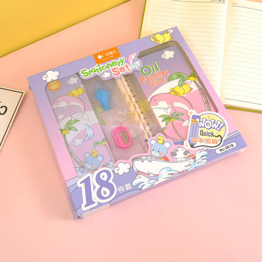 7 in 1 Stationery Combo Set.(Mini Gifting Set)