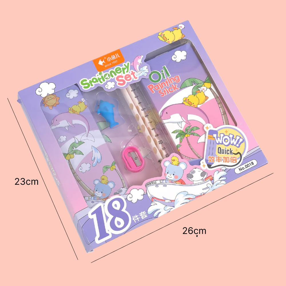 7 in 1 Stationery Combo Set.(Mini Gifting Set)