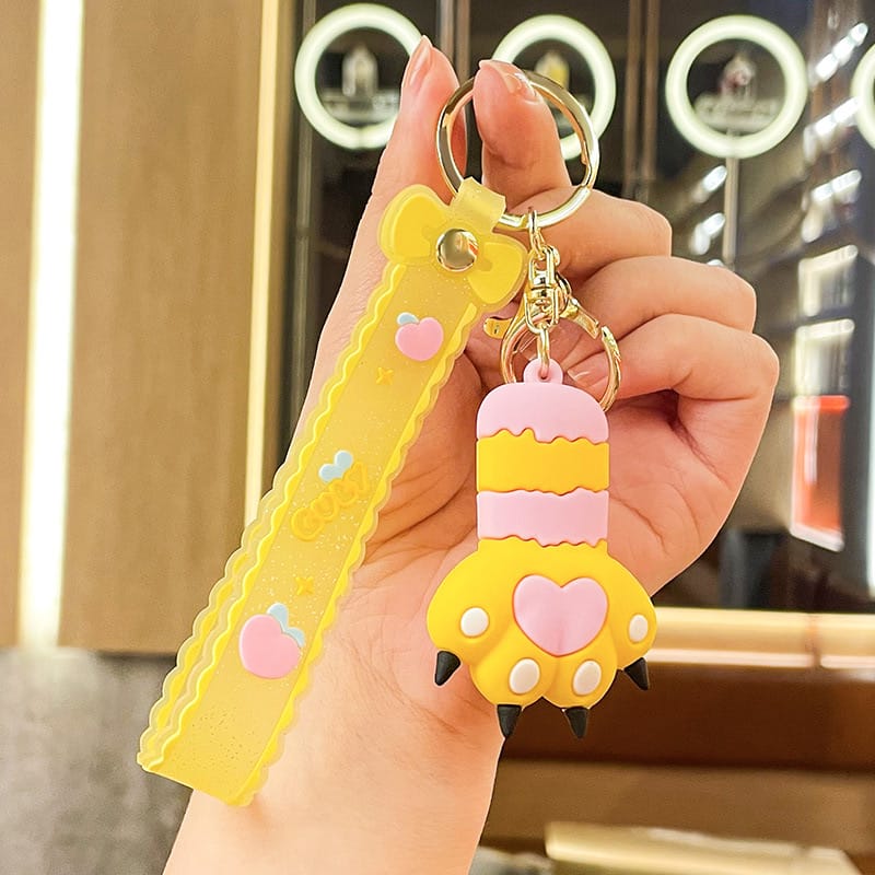 Cute Paw Keychains – Adorable & Colorful Accessories For Girls
