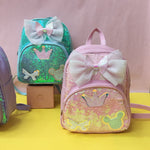 Load image into Gallery viewer, Mini Sequence Bow Backpack. - TinyBo
