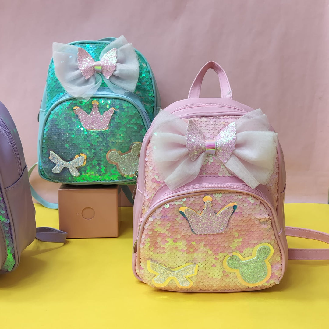 Mini Sequence Bow Backpack. - TinyBo