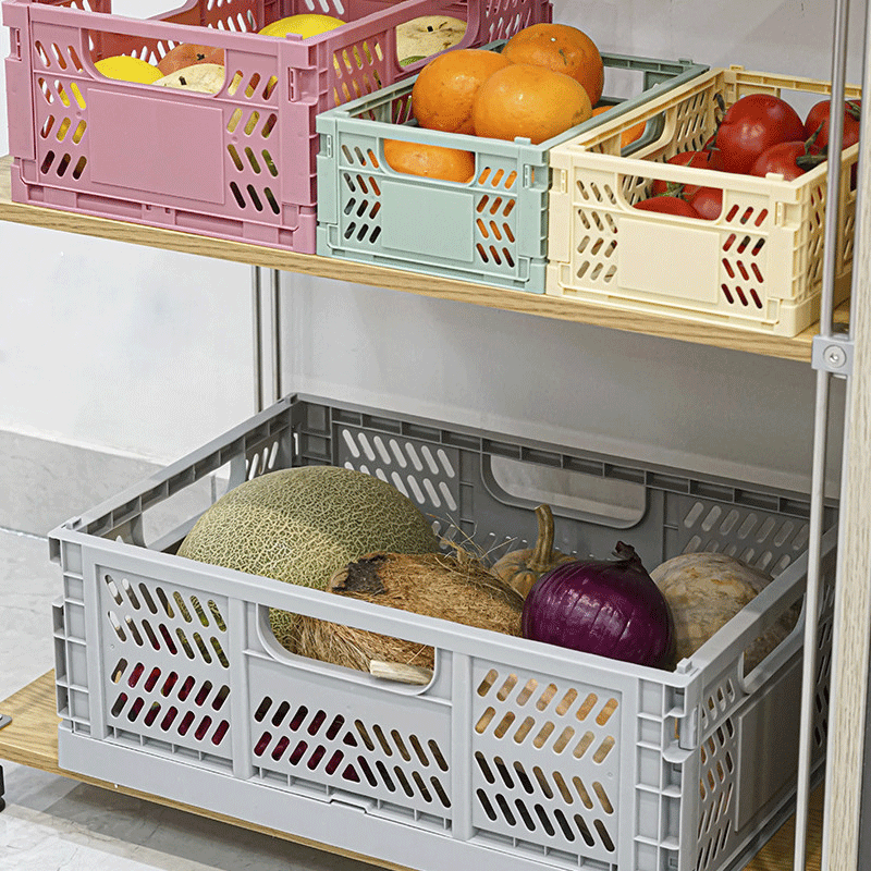 Trendy houseware utility basket crate.