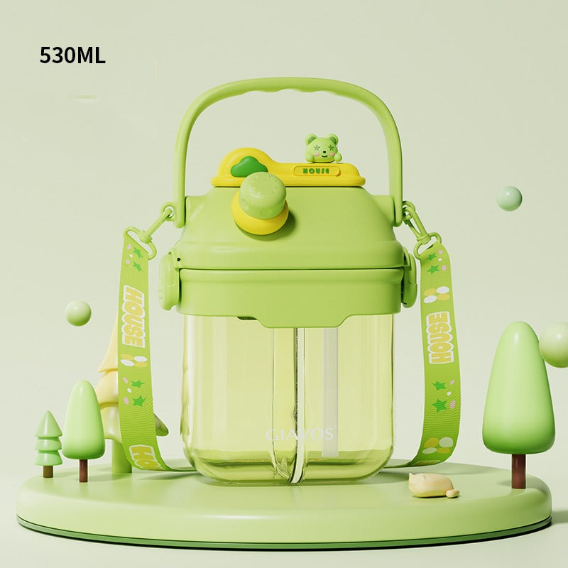 Bunny Adventure With Two Partition Sipper Water Bottle(530ml). - TinyBo