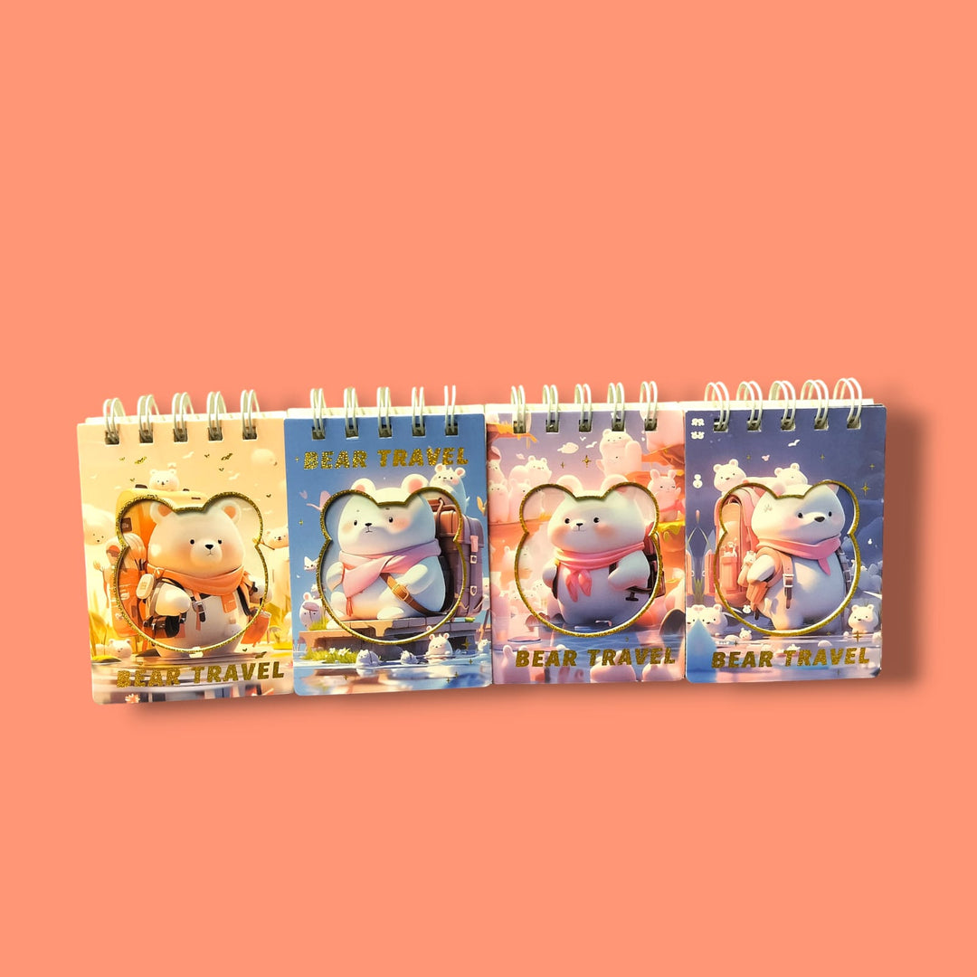 Polar Bear Theme Notepad and Mini Diary - TinyBo