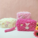 Load image into Gallery viewer, Soft Cotton And Furr Pouch. - TinyBo
