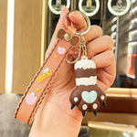 Load image into Gallery viewer, Cute Paw Keychains – Adorable &amp; Colorful Accessories For Girls
